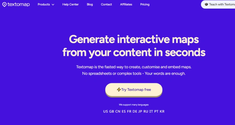textomap - AI Tool Preview