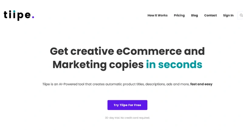 Tiipe - AI Tool Preview