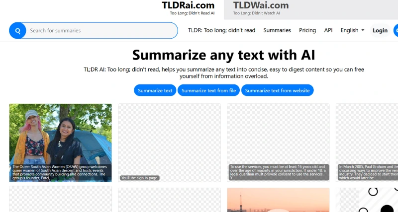 TLDR.ai - AI Tool Preview