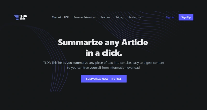 TLDR this - AI Tool Preview