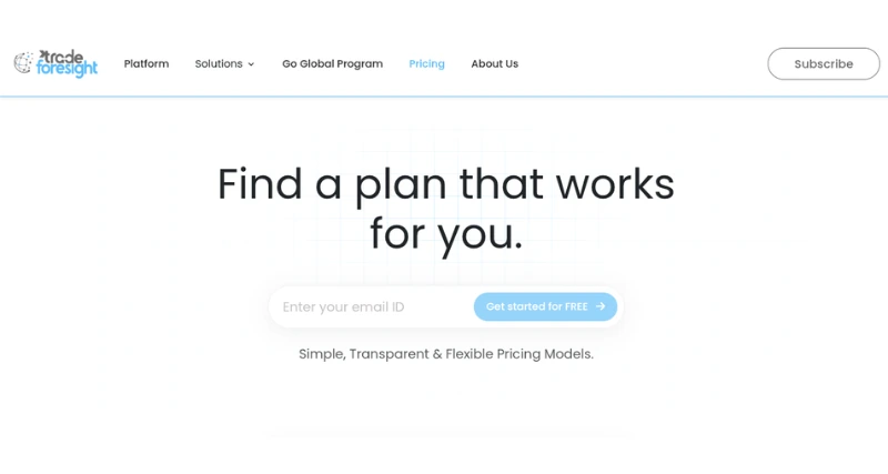 Trade Foresight - AI Tool Preview