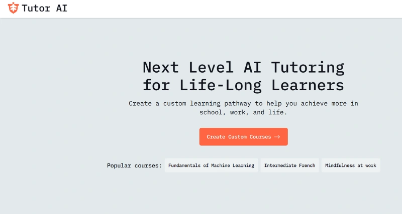 TutorAI - AI Tool Preview
