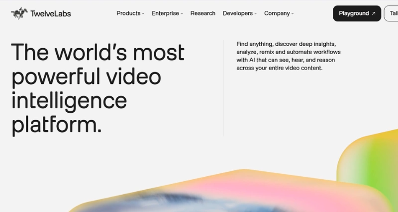 Twelve Labs - AI Tool Preview