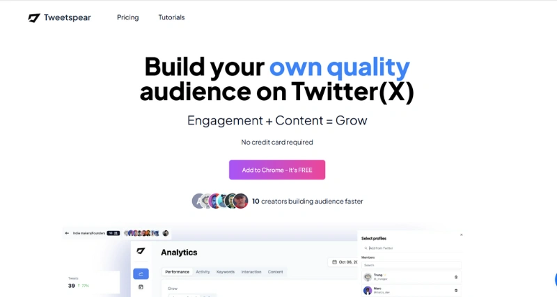 Tweetspear - AI Tool Preview