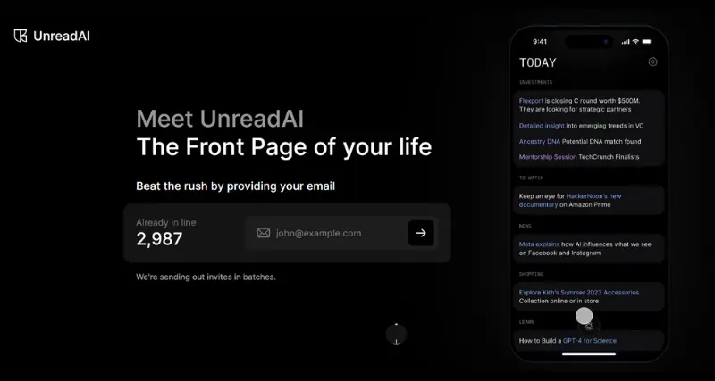 UnreadAI - AI Tool Preview