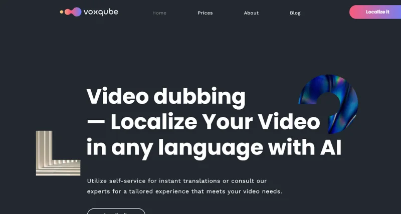Voxqube - AI Tool Preview