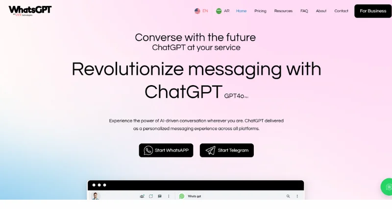 WhatsGPT - AI Tool Preview
