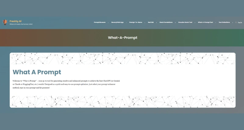 What-A-Prompt - AI Tool Preview