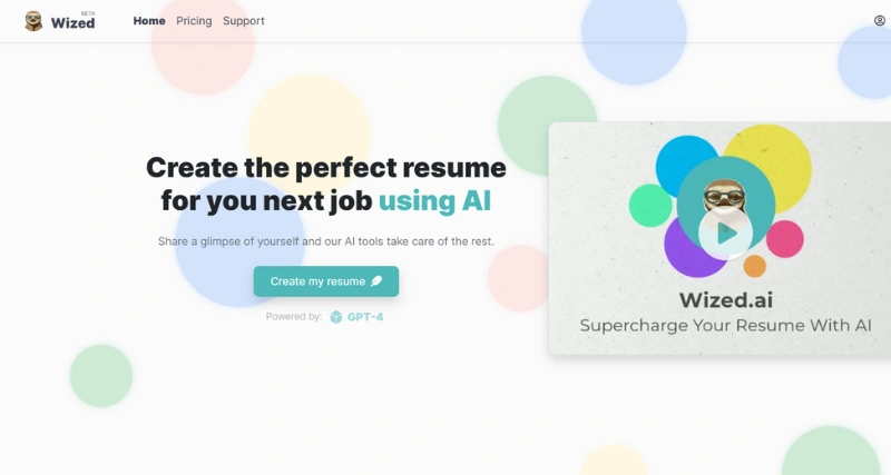 Wized.AI - AI Tool Preview