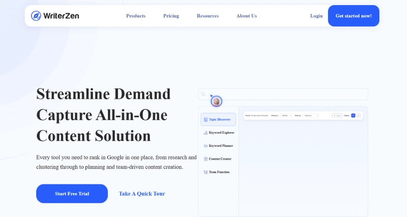 WriterZen - AI Tool Preview