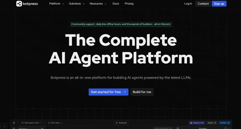 Botpress - AI Tool Preview