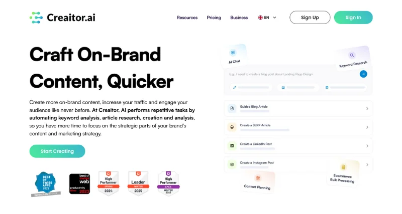 Creaitor AI - AI Tool Preview