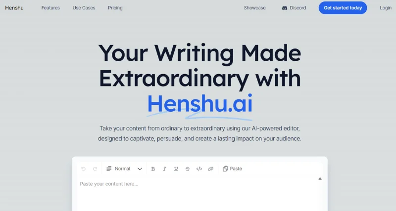 Henshu - AI Tool Preview
