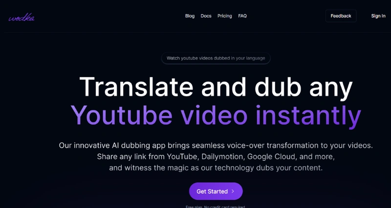 Wodka.ai - AI Tool Preview
