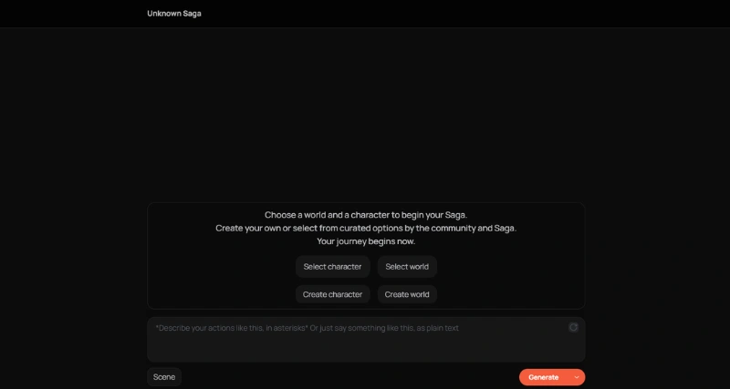 Saga - AI Tool Preview
