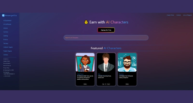 MessengerX.io - AI Tool Preview