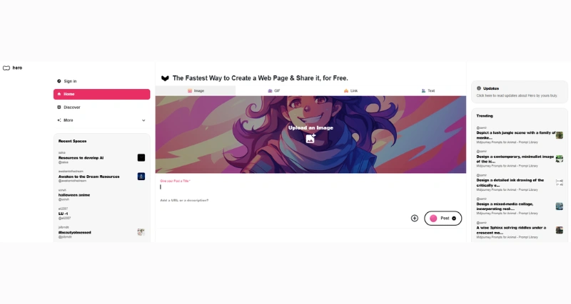 Hero - AI Tool Preview