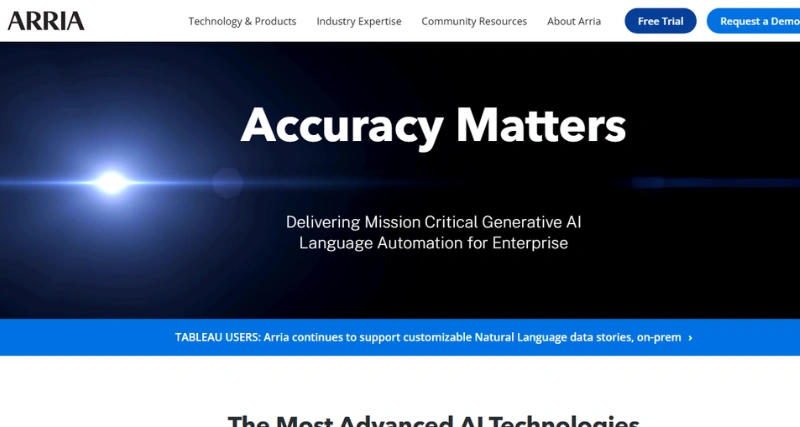 Arria NLG - AI Tool Preview