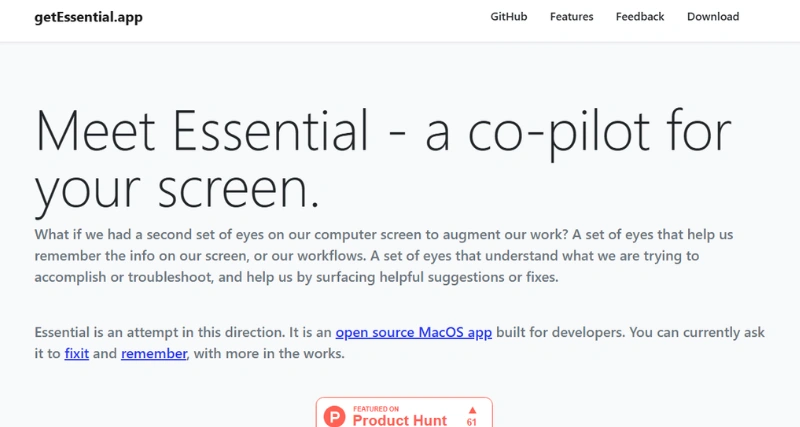getEssential.app - AI Tool Preview