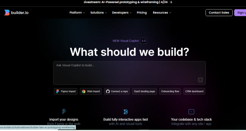Builder.io - AI Tool Preview