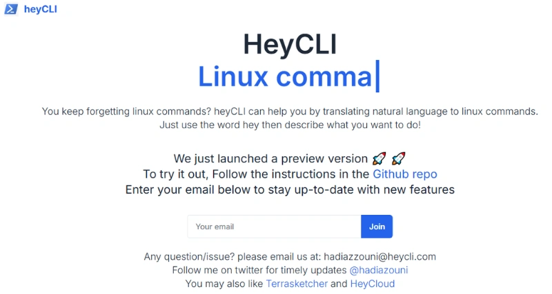 HeyCLI - AI Tool Preview