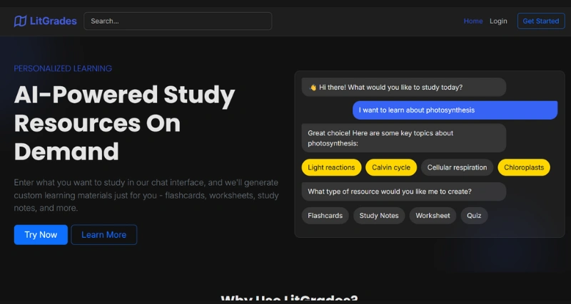 LitGrades - AI Tool Preview
