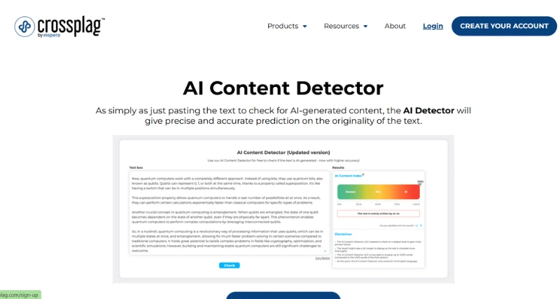 Crossplag - AI Tool Preview