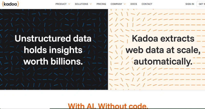 Kadoa - AI Tool Preview
