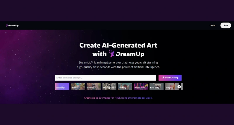 Dream Up - AI Tool Preview