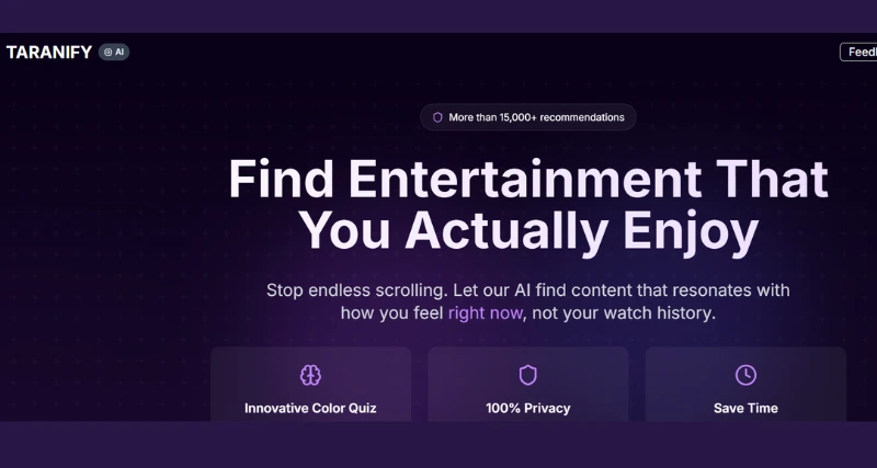 Taranify - AI Tool Preview