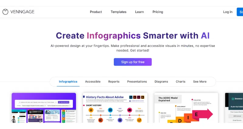 Venngage - AI Tool Preview
