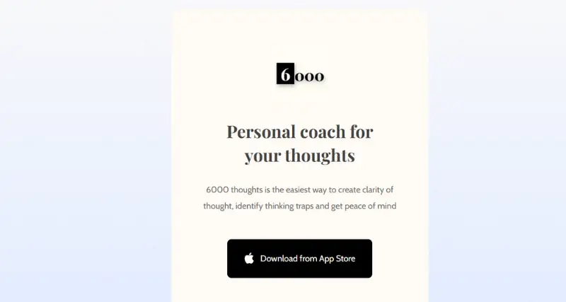 6000 Thoughts - AI Tool Preview