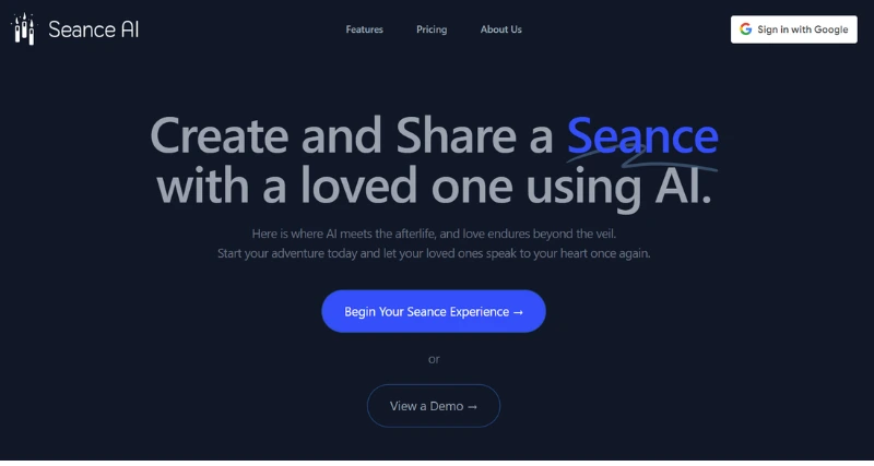 Seance AI - AI Tool Preview