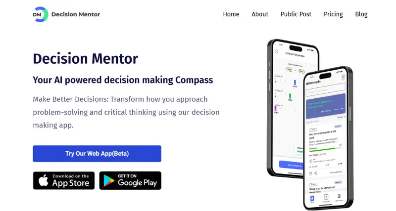 Decision Mentor - AI Tool Preview