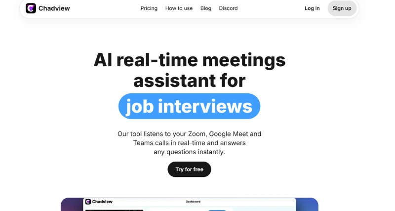 Chadview - AI Tool Preview