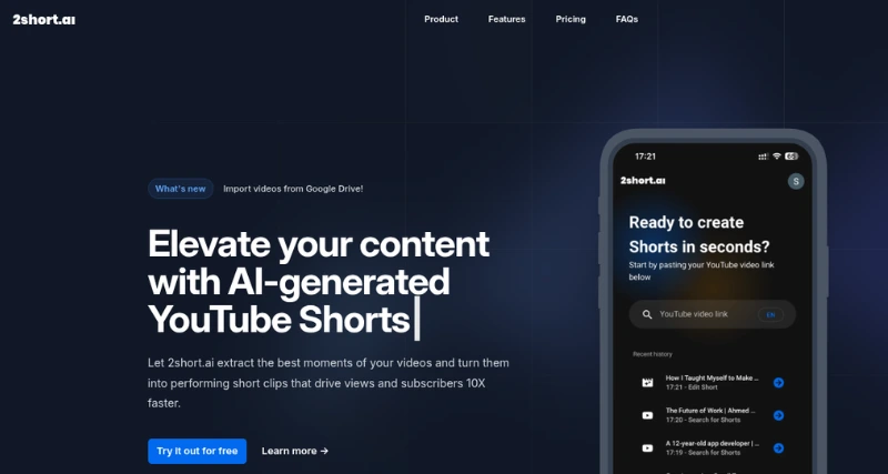 2short.ai - AI Tool Preview