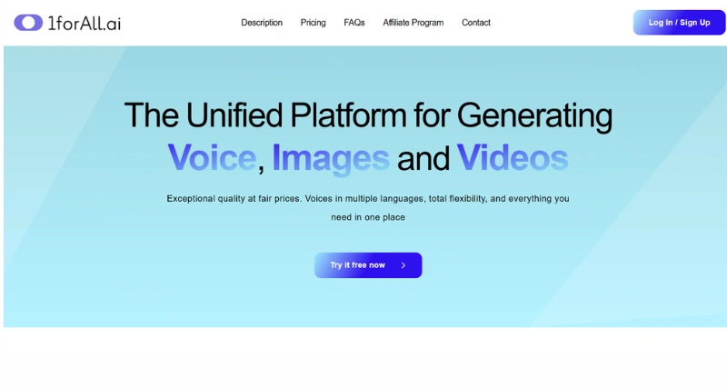 1forall - AI Tool Preview