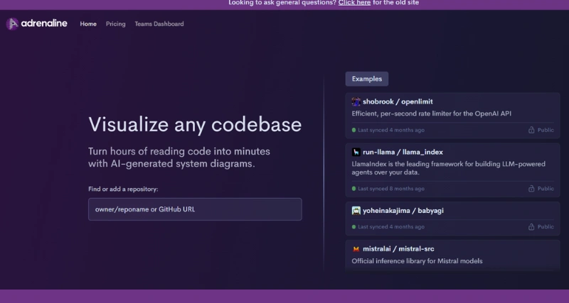 adrenaline - AI Tool Preview