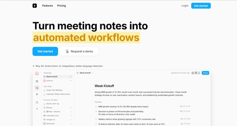 Amie - AI Tool Preview