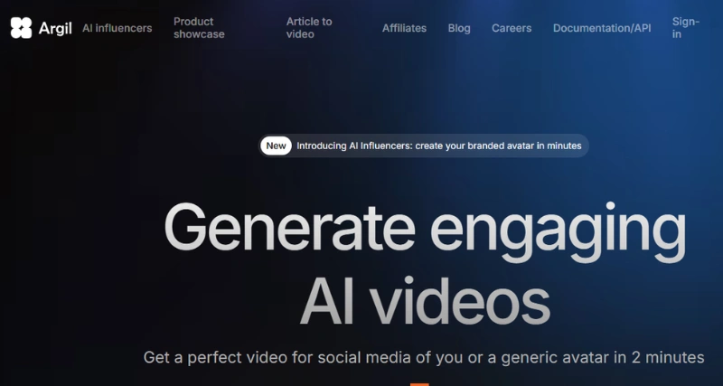 Argil - AI Tool Preview