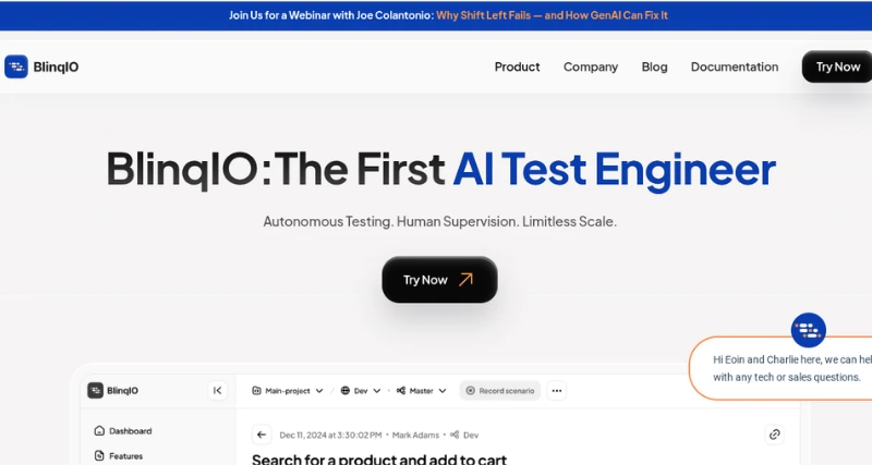 BlinqIO - AI Tool Preview