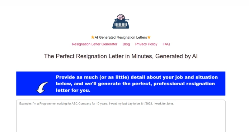 Resign.ai - AI Tool Preview