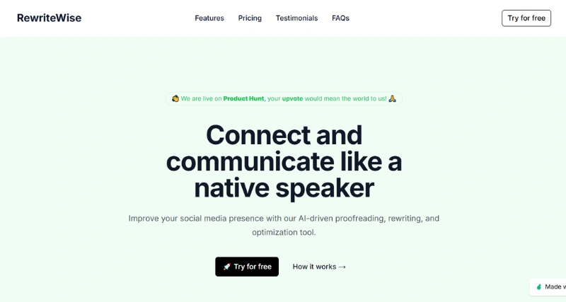 RewriteWise - AI Tool Preview