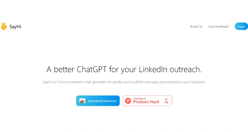 SayHI - AI Tool Preview
