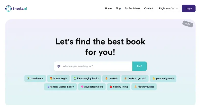 Snackz.ai - AI Tool Preview