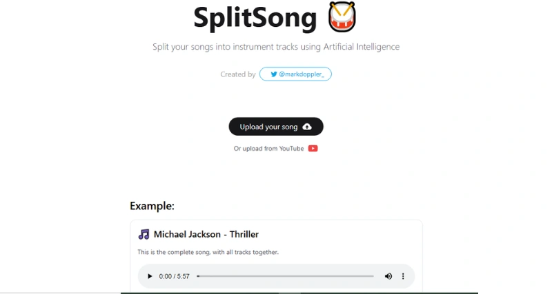 SplitSong - AI Tool Preview