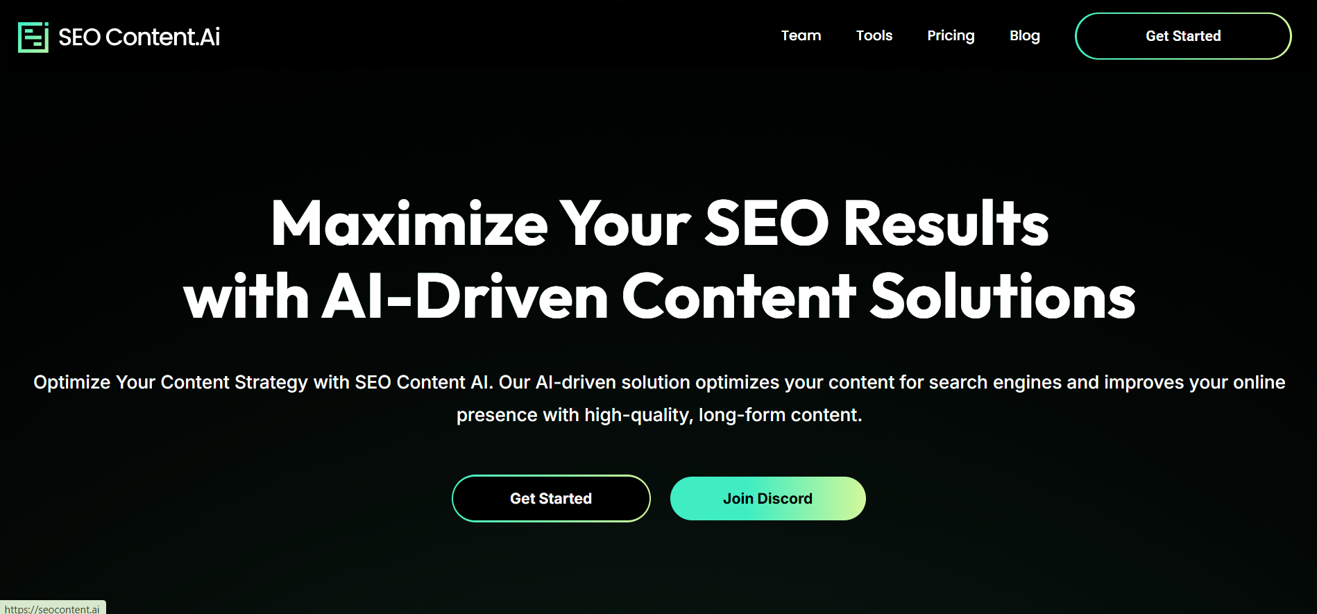 SEO Content.AI - AI Tool Preview