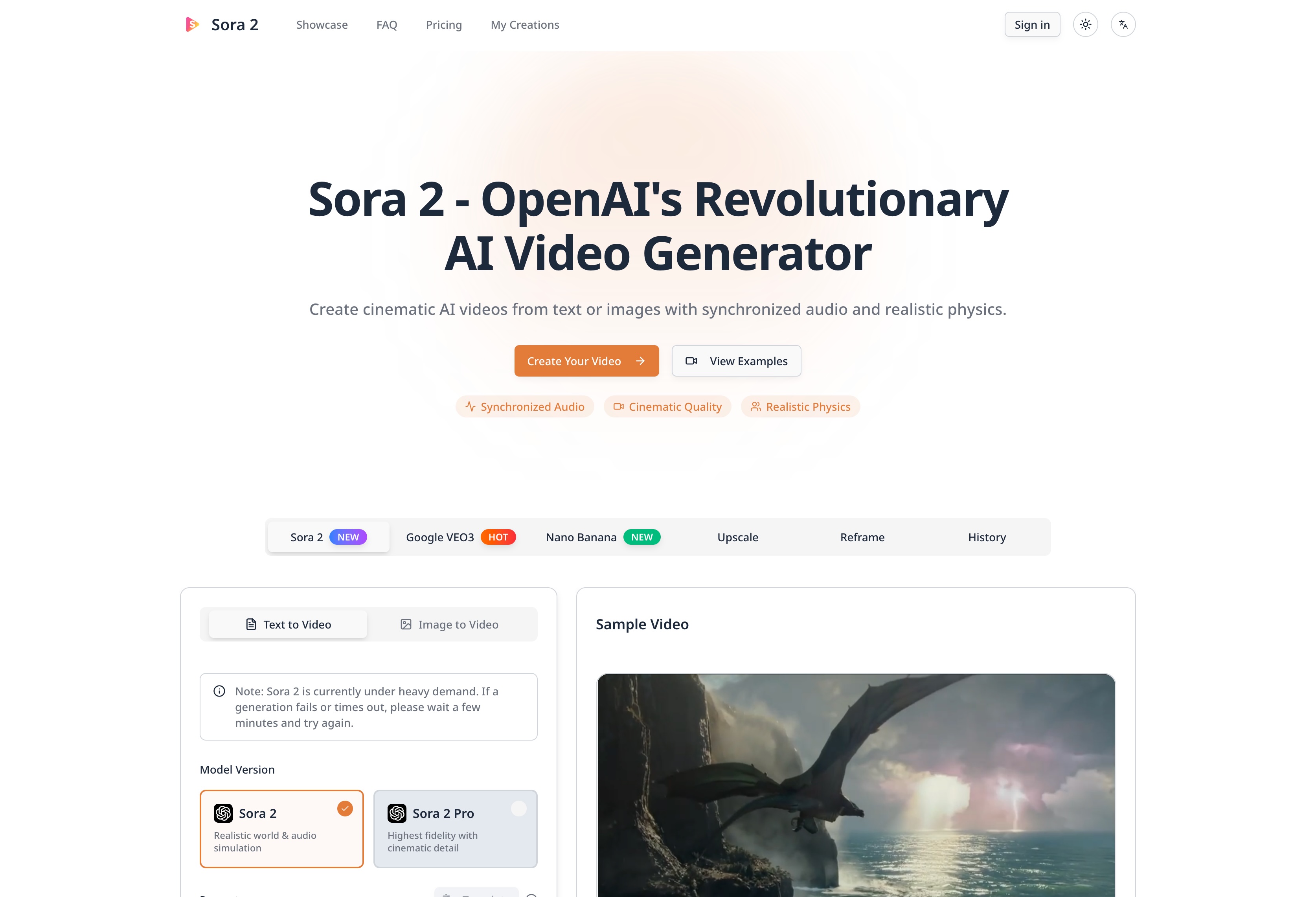 Sora 2 - OpenAI's Next-Generation Video Creator - AI Tool Preview