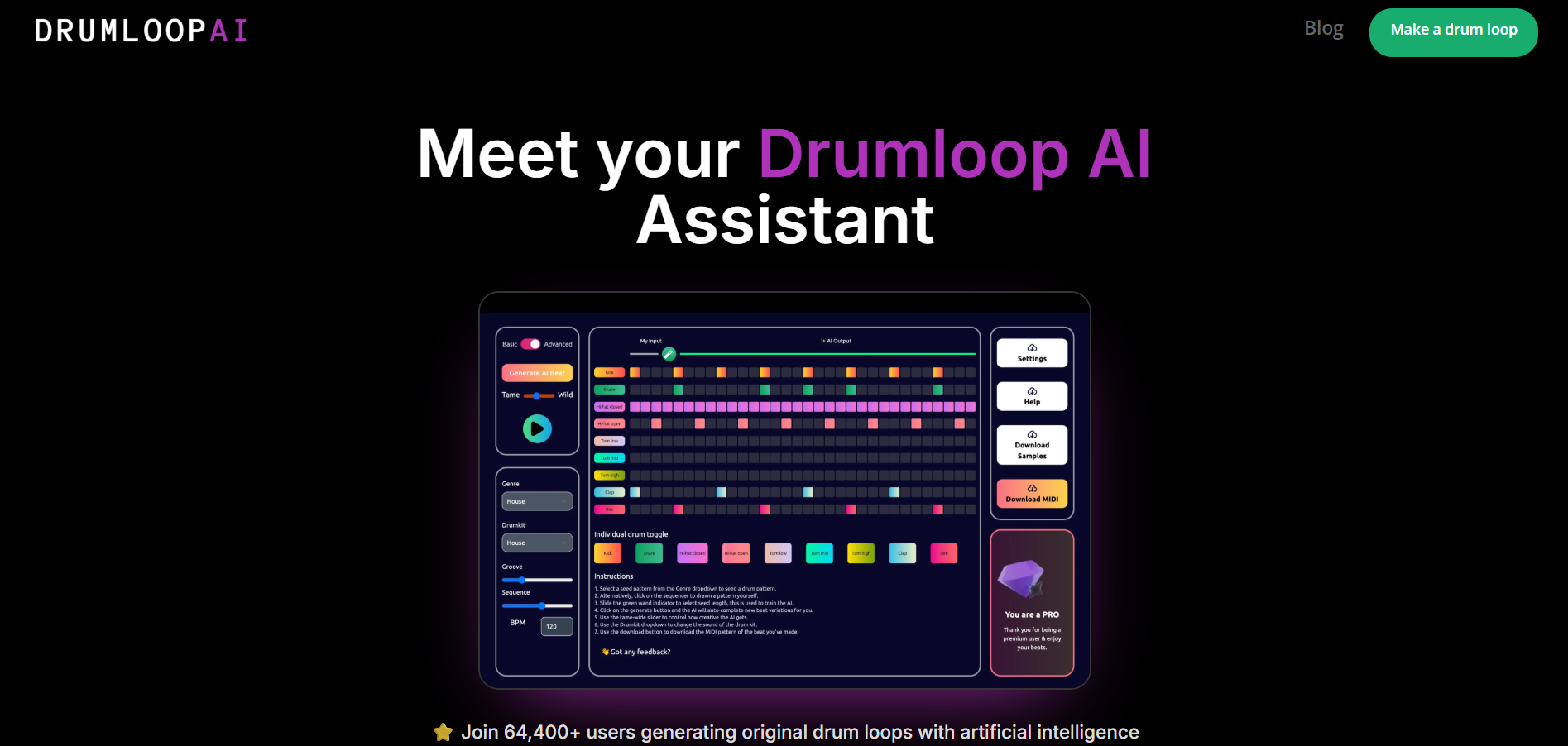 DRUMLOOP AI - AI Tool Preview