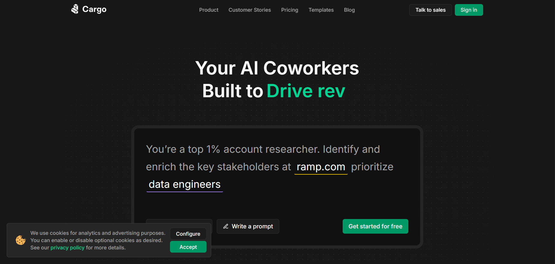 cargo - AI Tool Preview